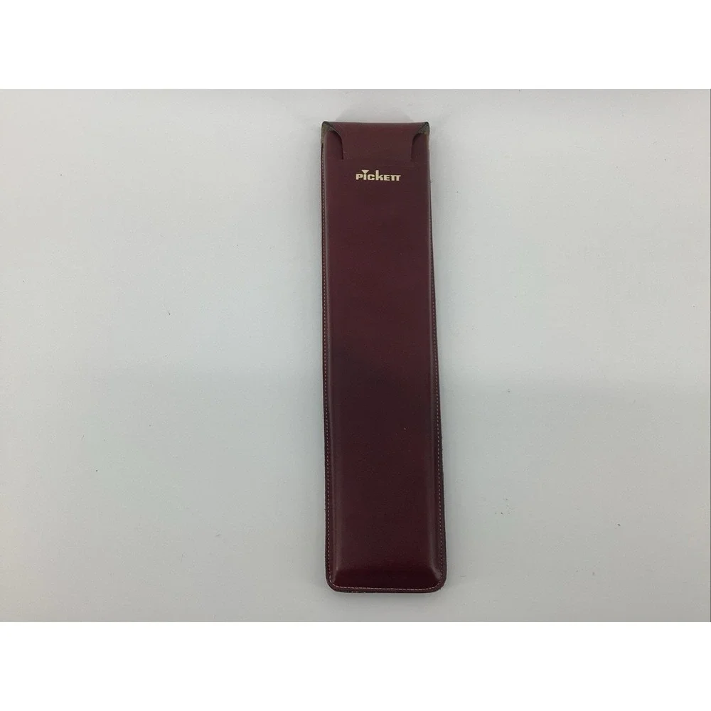 Vintage Pickett Power Log Exponential Slide Rule Metal N 3-ES + Leather Case